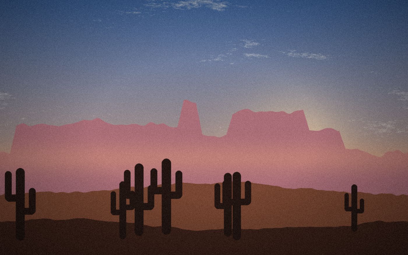 Mesetas rojizas en el desierto